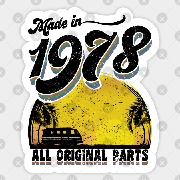 Made in 1978 All Original Parts Sticker by KsuAnn